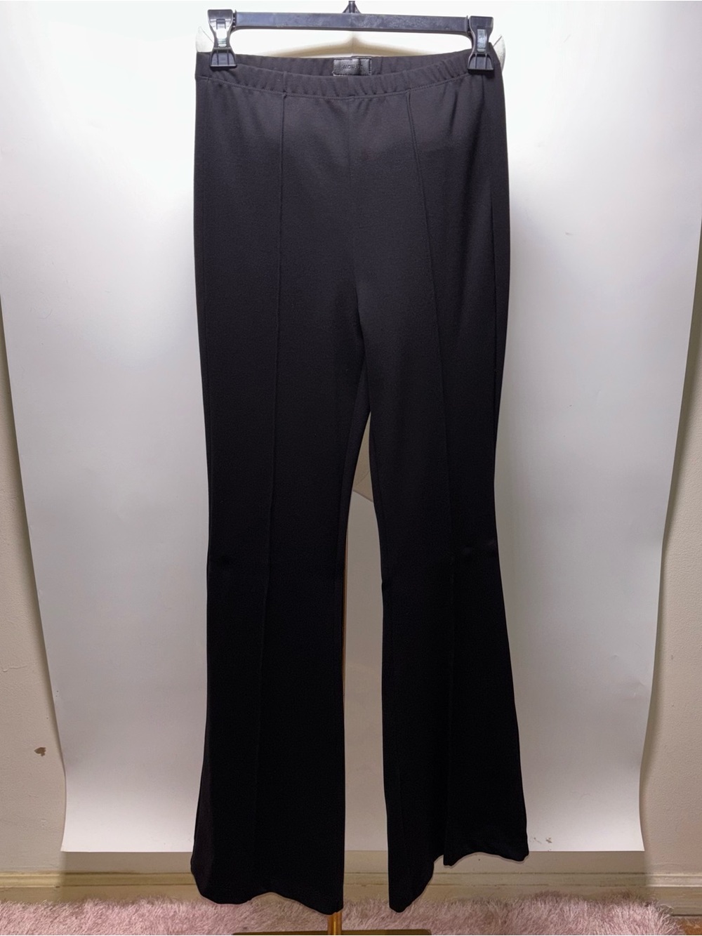 MOTHER Black Pull On Flare Pants Size S